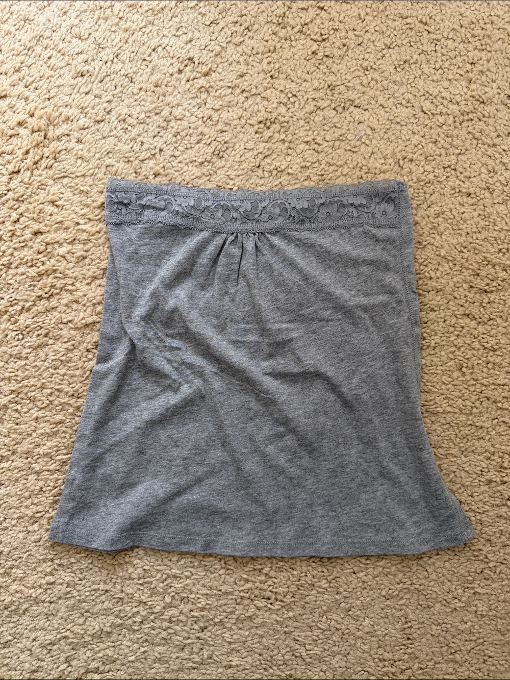 Brandy melville gray Lucky tube top